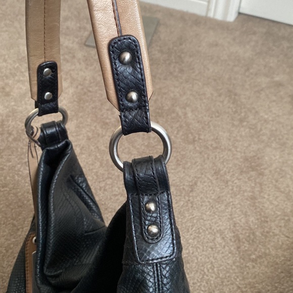 B. Makowsky - Black Leather Hobo Bag - Picture 13 of 14